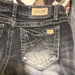 740.  Miss Me Women's Skinny Jeans - Dark Gray